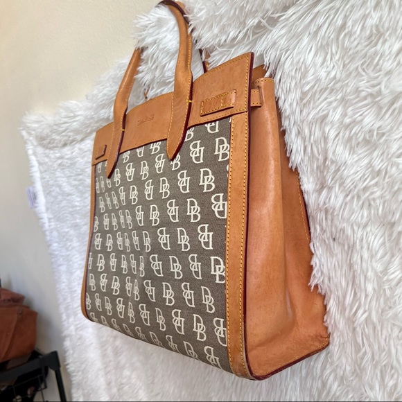 Dooney & Bourke Vintage Leather Monogram Tote - Picture 10 of 16